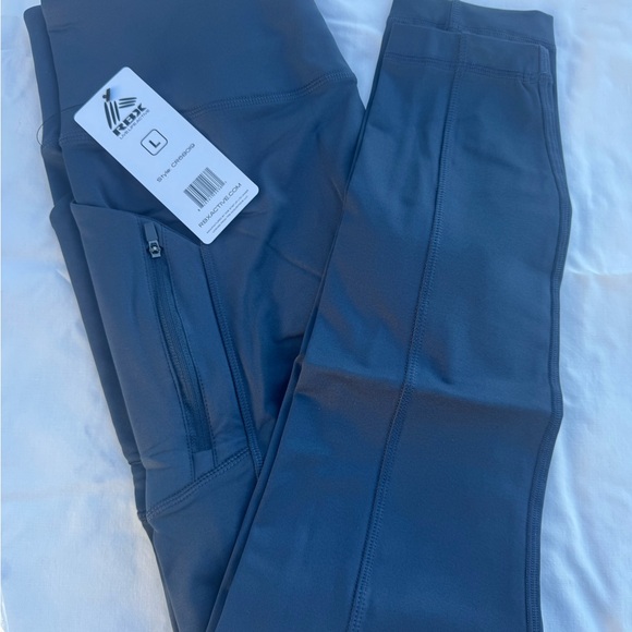 RBX Dark Blue Fleece Lined Leggings - Picture 3 of 8